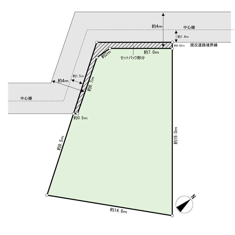 Compartment figure. Land price 83,800,000 yen, Land area 217.67 sq m