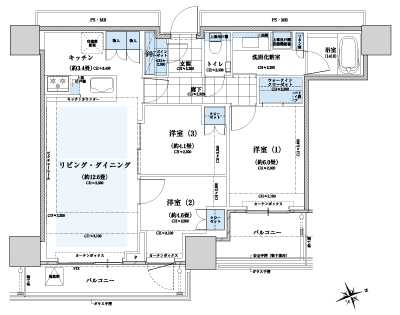Floor: 3LDK + WIC + SIC, the occupied area: 70.62 sq m, Price: TBD