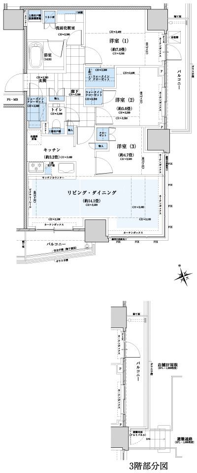 Floor: 3LDK + 2WIC + SIC, the occupied area: 78.75 sq m, Price: TBD