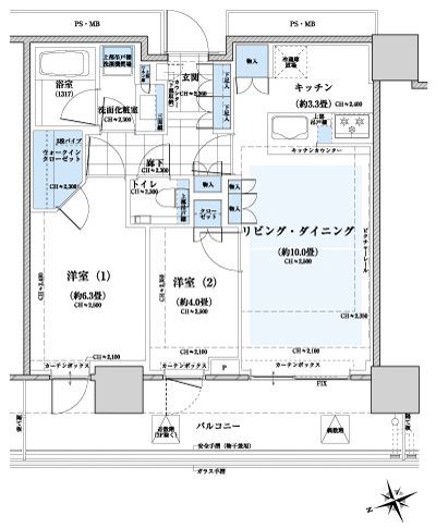 Floor: 2LDK + WIC, the occupied area: 55.04 sq m, Price: TBD