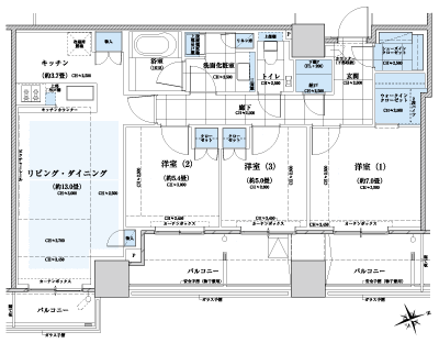 Floor: 3LDK + WIC + SIC + N, the occupied area: 83.56 sq m, Price: TBD