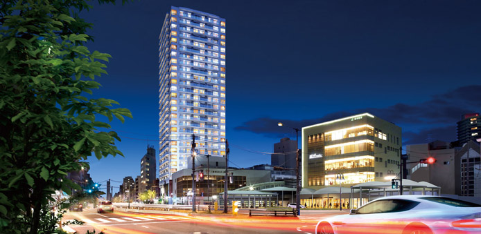 <Kurasshii Tower Higashi-Nakano> Appearance (Rendering)