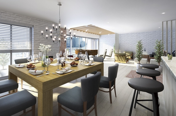 "Sky Lounge" (Rendering) ※ Service is part paid