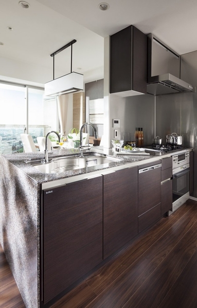 Shooting the system kitchen (model room Jtype of "Zima tick, Inc." / June 2013)