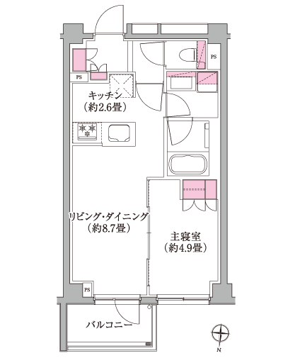 Floor: 1LDK, occupied area: 40.18 sq m