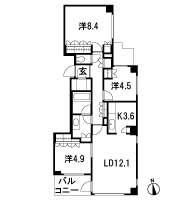 Floor: 3LDK + SIC, the area occupied: 78.6 sq m