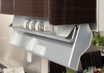 Kitchen. Silent ladder Shikitsu cupboard