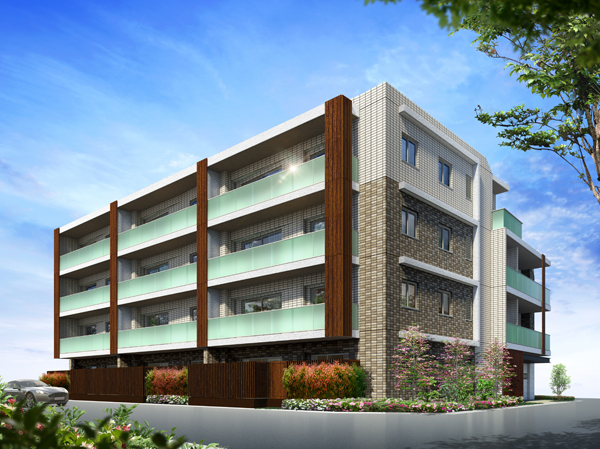 Buildings and facilities. With a variety of advanced features "seeds Garden Nakano" is, To anticipate the future of the new Tokyo of living, Smart full of charm ・ Residence is. (Exterior view)