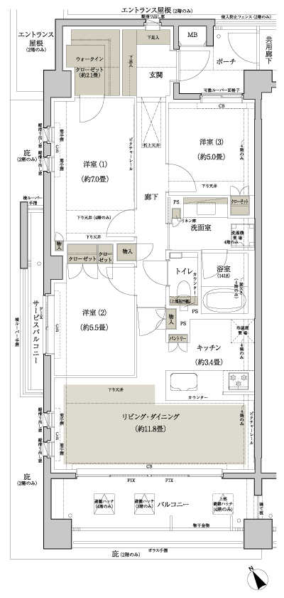 Floor: 3LDK, occupied area: 79.13 sq m, Price: 68,480,000 yen, now on sale