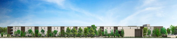 Features of the building.  [Exterior - Rendering]  ※ Rendering of the web is, Which was raised drawn based on drawing, In fact the different. Planting, And it has not been drawn on the assumption the state at the time of a particular season or your tenants. Guttering, Air conditioning, Outdoor unit, Water heater, TV antenna, Because there is equipment, etc. that have not been reproduced mansion nameplate, etc., Please check again in the brochure, etc.. Secondary road ・ Building, etc., we have simplified.