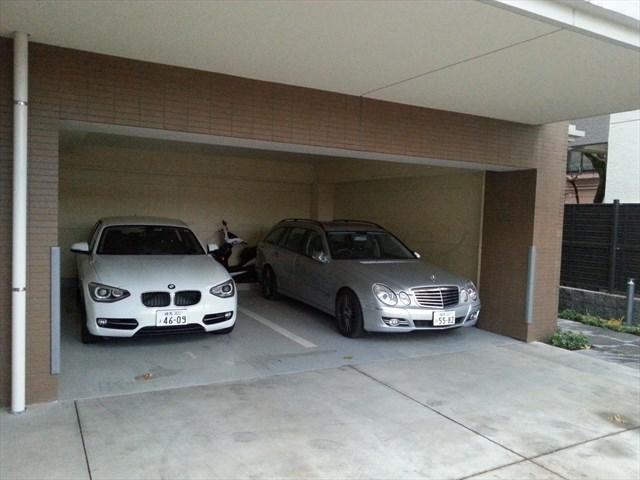 Parking lot. Common areas