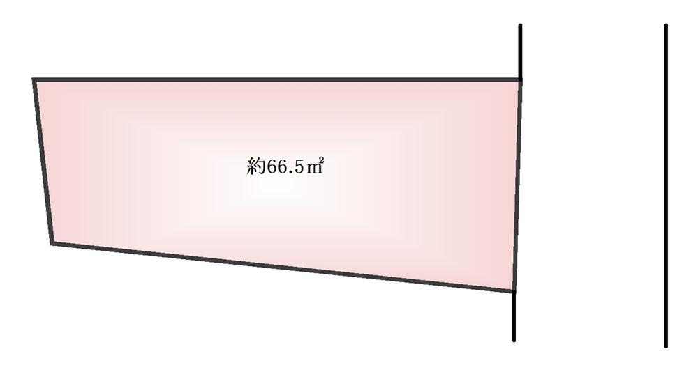 Compartment figure. Land price 33,100,000 yen, Land area 66.5 sq m