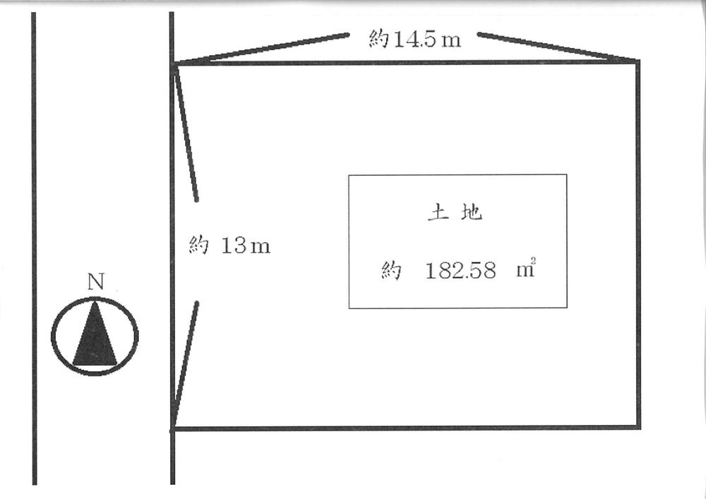 Compartment figure. Land price 104 million yen, Land area 182.58 sq m