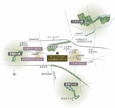 Area conceptual diagram ※ Which was raised drawn based on map, In fact a slightly different
