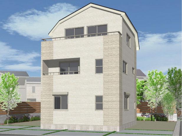 Rendering (appearance). (Building 2) Rendering back