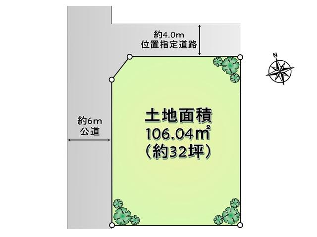 Compartment figure. Land price 33,500,000 yen, Land area 106.04 sq m Nerima Ōizumigakuenchō 3-chome compartment view
