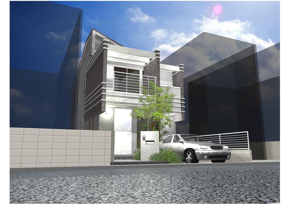 Rendering (appearance). Rendering is. L-type minivan also enter parking, Large balcony is attractive. 
