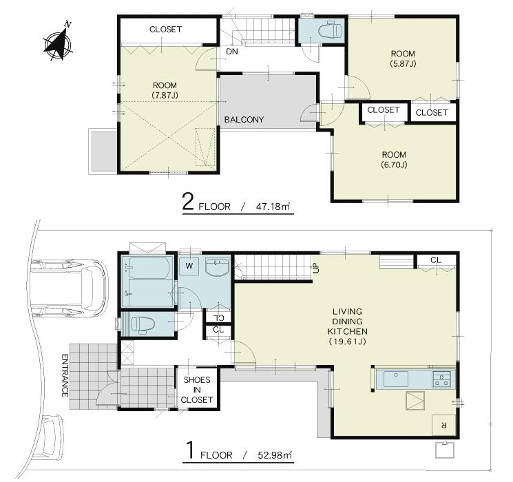 Floor plan. Price 54,800,000 yen, 3LDK, Land area 132.46 sq m , Building area 100.16 sq m