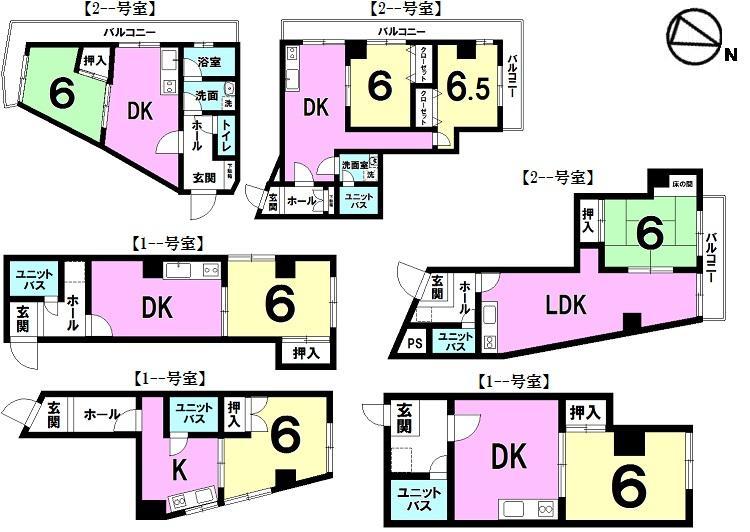 Floor plan. 1DK, Price 42 million yen, Footprint 194.41 sq m