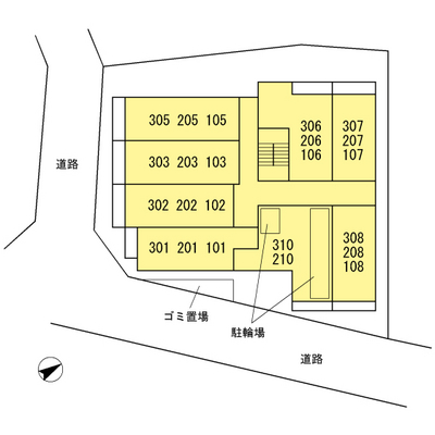 Other.  ☆ Bicycle parking on site, This layout has trash Storage ☆ 