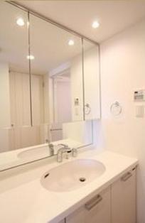 Wash basin, toilet. ~ Interior was completed ~