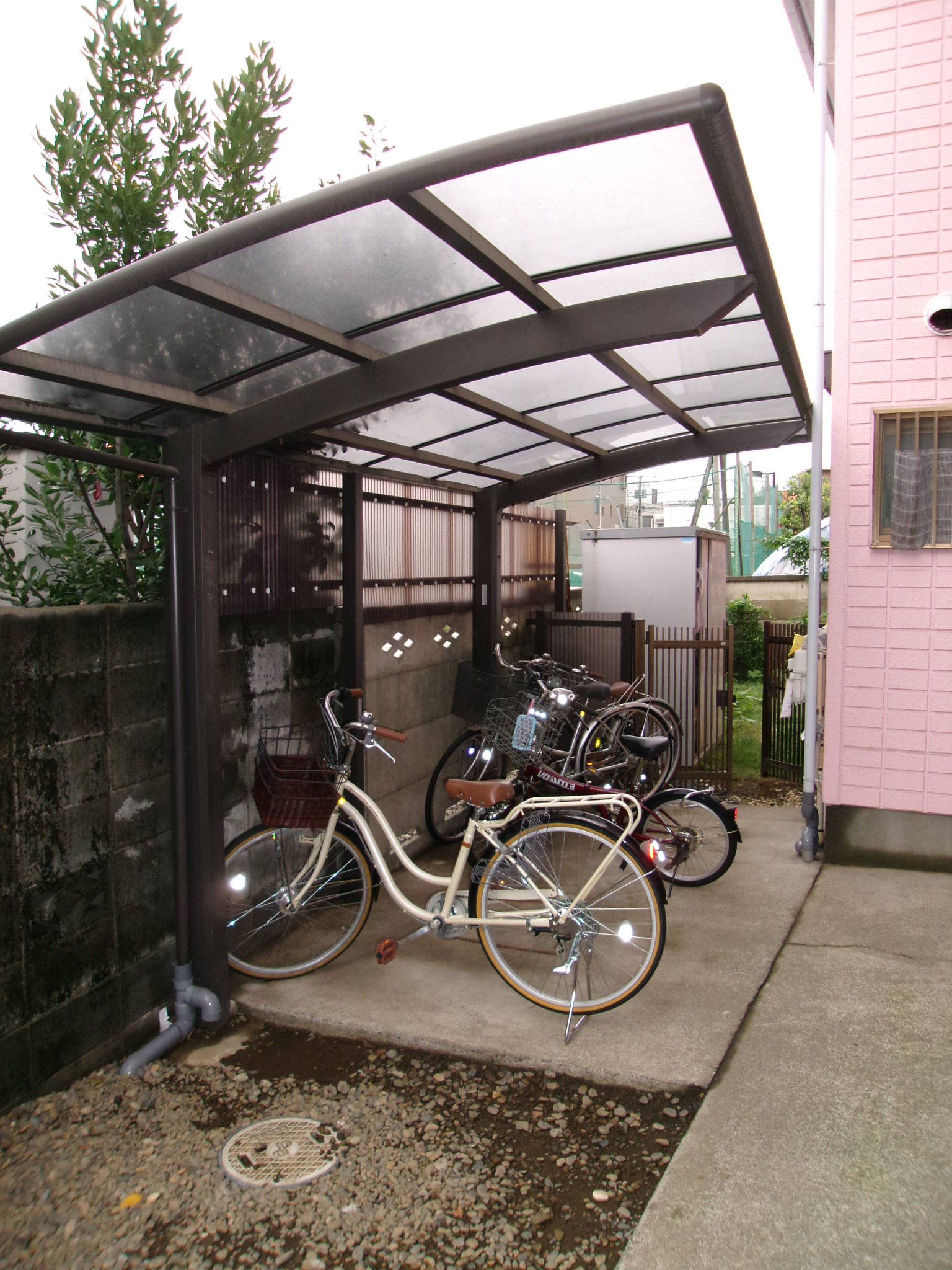 Other common areas. There are bicycle parking space
