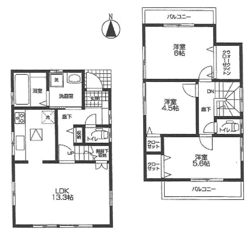 Floor plan. 35,800,000 yen, 3LDK, Land area 79.57 sq m , Building area 74.94 sq m