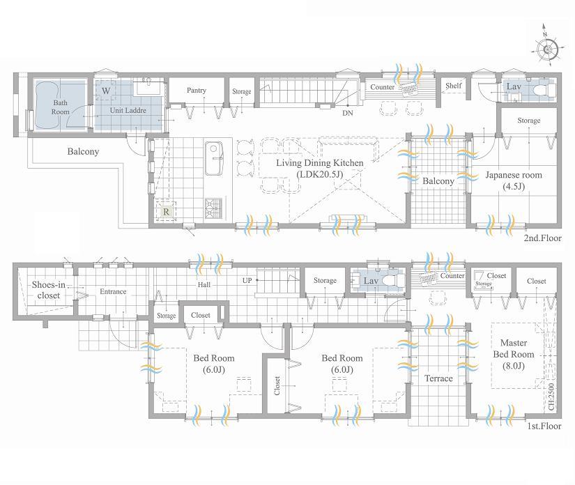 Floor plan. (A Building), Price TBD , 4LDK, Land area 107.03 sq m , Building area 114.74 sq m