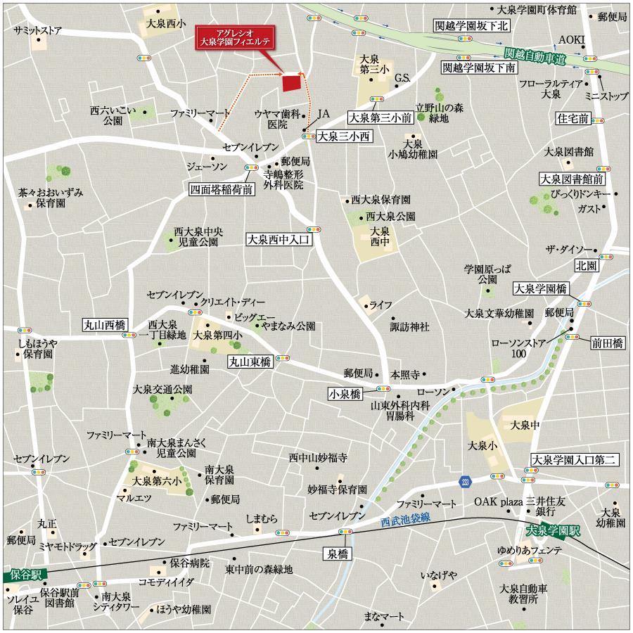 Local guide map. Local guide map (regional)