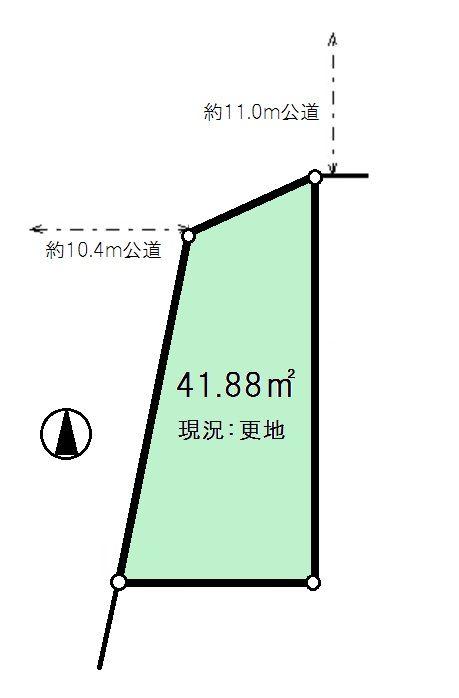 Compartment figure. Land price 21.5 million yen, Land area 41.88 sq m Nerima Uchi