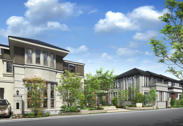 Cityscape Rendering. 3 station 4 lines available, 1 station 7 minutes to "Ikebukuro" ( ※ 1) good location of. Build mansion district of tranquility that was nestled in the deep green in the "Mukaiyama Nerima", "Fine Court Nerima". Maximum Nerima ( ※ Mansion district of 2) is born on a scale of all 28 House (Cityscape Rendering)