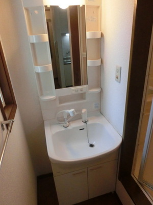 Washroom. Independent wash basin