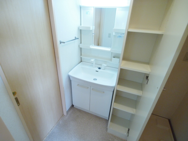 Washroom. Also nice little cupboard and a separate toilet in the dressing room.