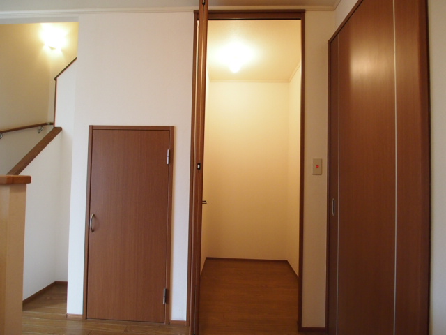 Receipt. Stairs under storage