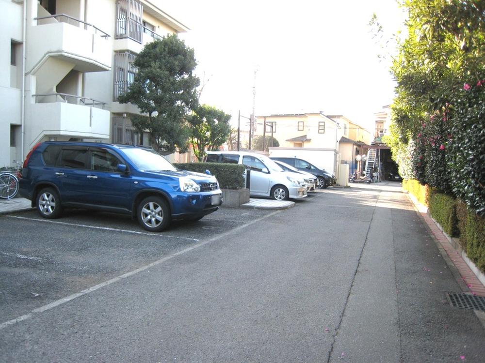 Parking lot. Common areas