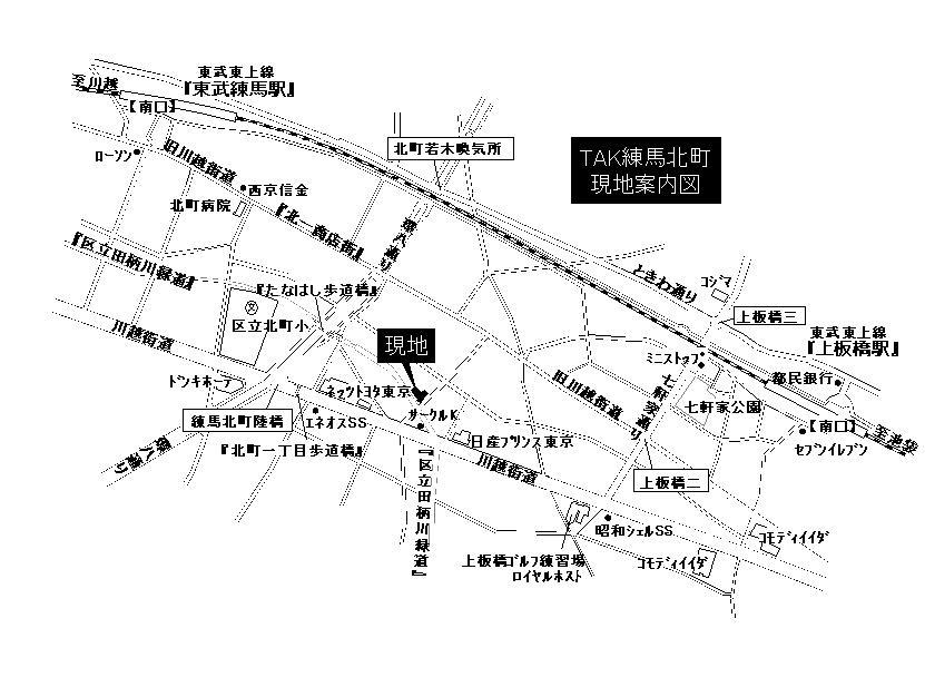 Local guide map. map