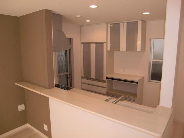 Kitchen. It attaches also cupboard in the back of the open kitchen. It is very convenient. 