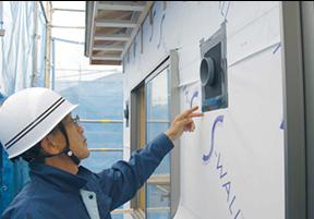 Construction ・ Construction method ・ specification. Takara House for Leben is, As you can live with peace of mind for many years to come customers, 3 times of public inspection, of course due to the JIO during the construction, It conducts in-house inspection, Do not neglect the confirmation to the original reliable quality of strict management.