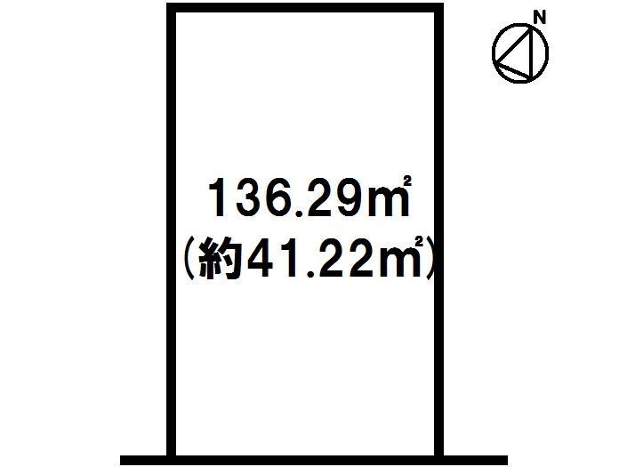Compartment figure. Land price 64,800,000 yen, Land area 136.29 sq m