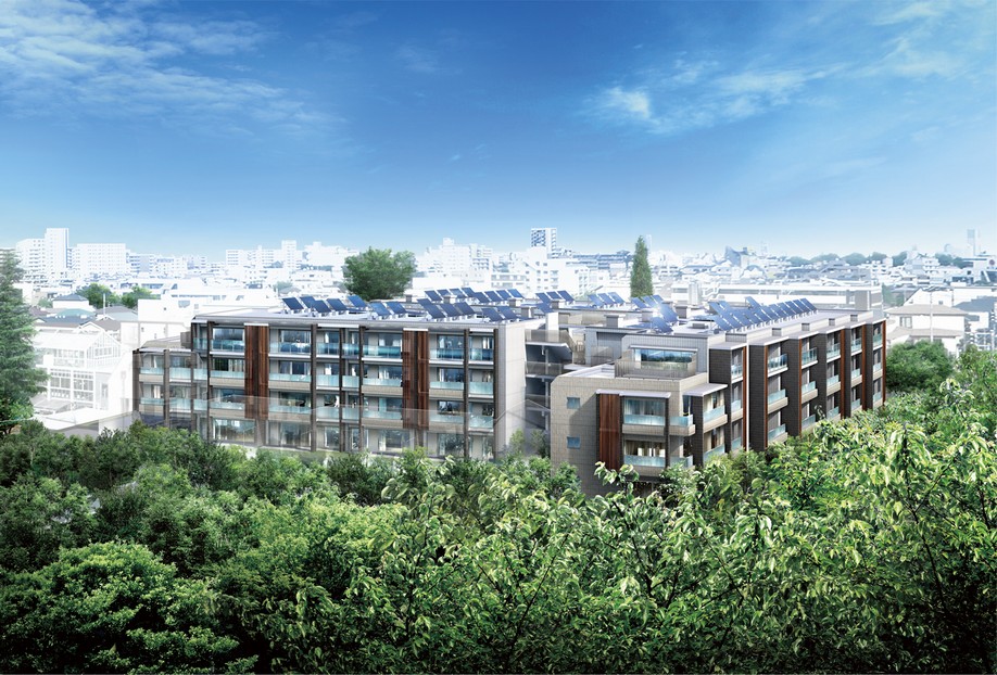 Other. All 61 House of Residence low-rise four-storey to blend into the surrounding cityscape (Exterior view) ※ Pictorial intended that caused drawn based on drawing, In fact a slightly different