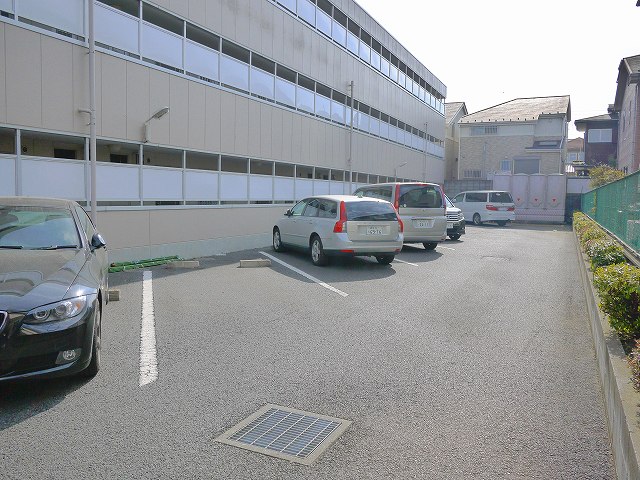 Parking lot. There is parking lot