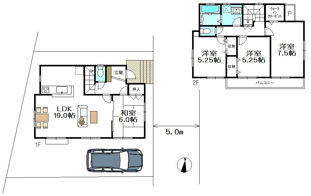 Floor plan. (12 Building), Price 58,900,000 yen, 4LDK, Land area 110.14 sq m , Building area 101.22 sq m