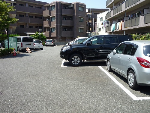 Parking lot. On-site parking