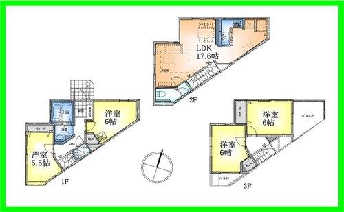 Floor plan. 45,800,000 yen, 4LDK, Land area 92.59 sq m , Building area 97.38 sq m