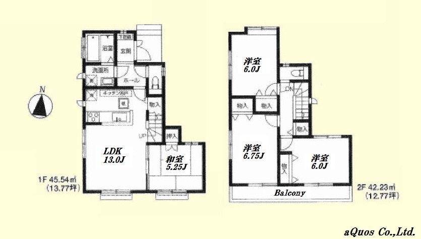 Floor plan. 39,800,000 yen, 4LDK, Land area 92.72 sq m , Building area 87.77 sq m