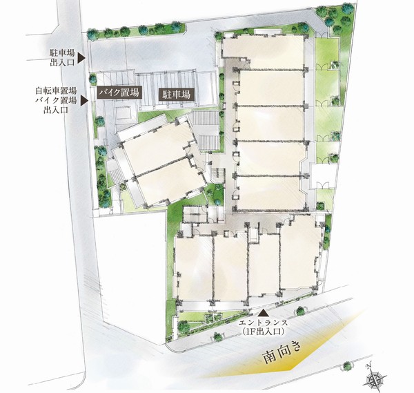 Site layout concept illustrations