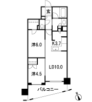 Floor: 2LDK + WIC, the occupied area: 55.79 sq m, Price: 41,900,000 yen, now on sale