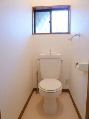 Toilet. The toilet There is also a window