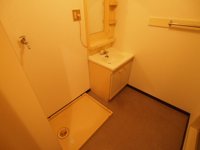 Washroom. It is a washroom with a washing machine Storage. 