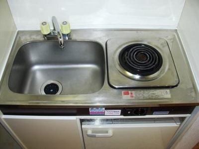 Kitchen. Strong electric heating stove with a 1-neck to fire.